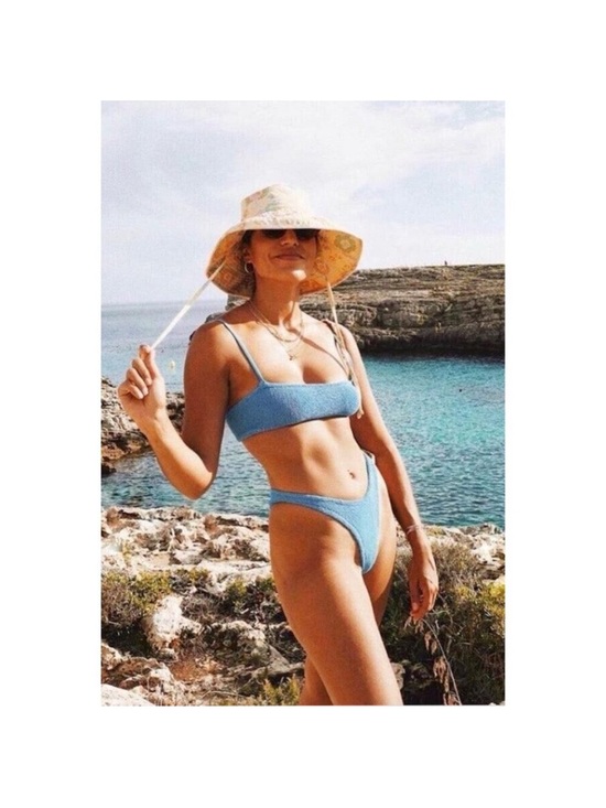Hunza G Other - Hunza G Sky Blue Gigi Scrunch Bikini Set OS